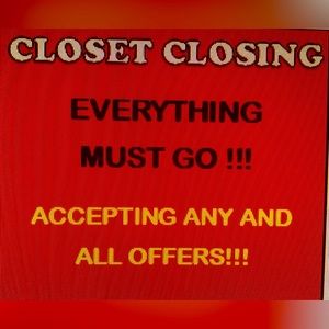Closet Closing Sale